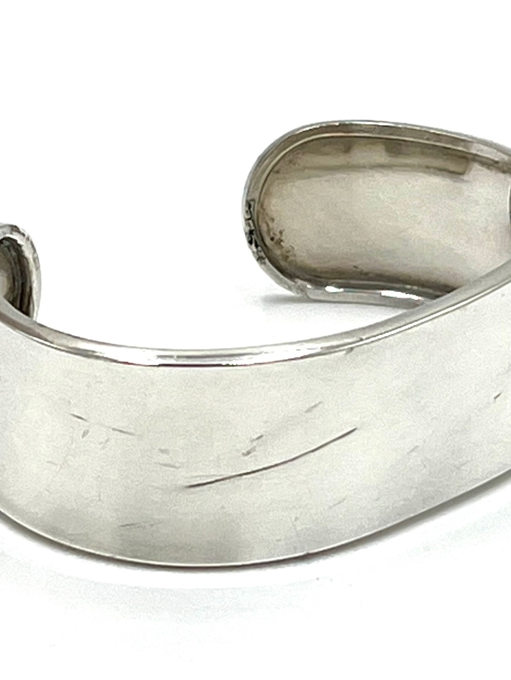 Vintage Mexico Sterling Silver Wide Adjustable Cuff Bracelet